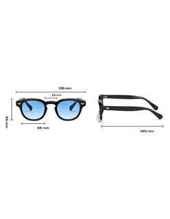 Foto 4 | Gafas De Sol Vintage Gradient Blue