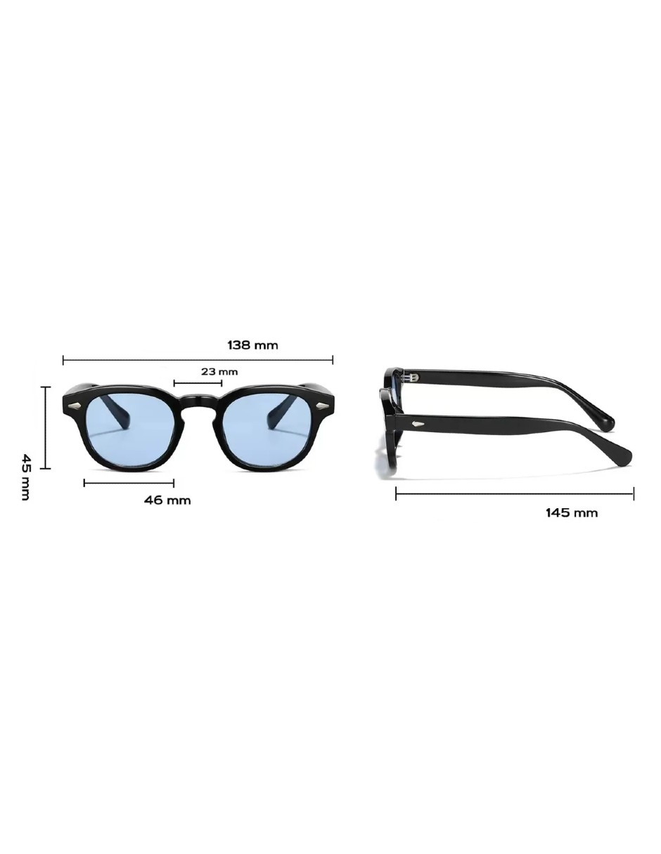 Foto 5 pulgar | Gafas De Sol Vintage Azul