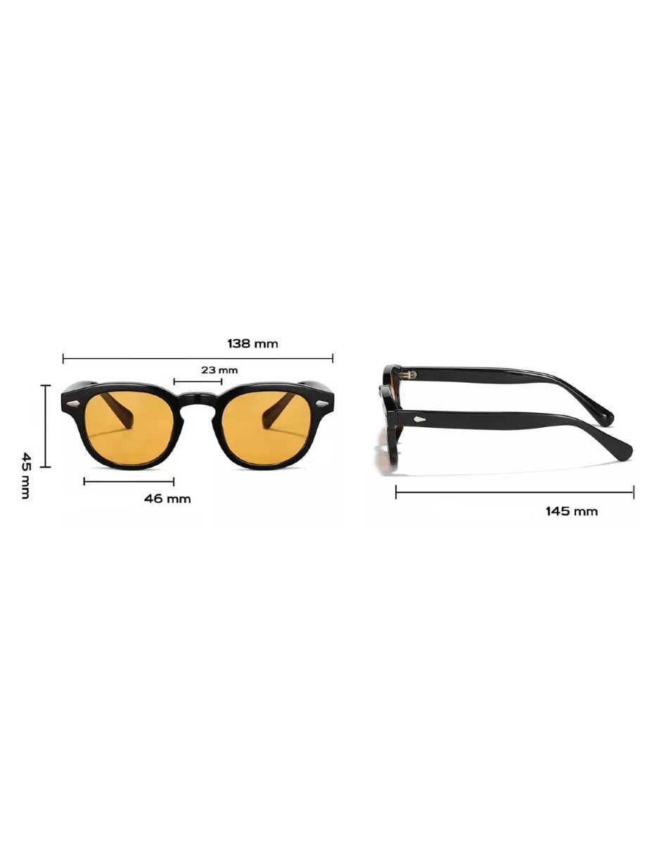 Foto 5 pulgar | Gafas De Sol Vintage Naranja