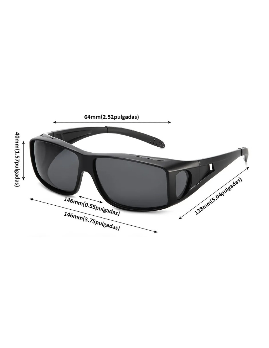 Foto 4 | Gafas De Sol Envolventes Negro