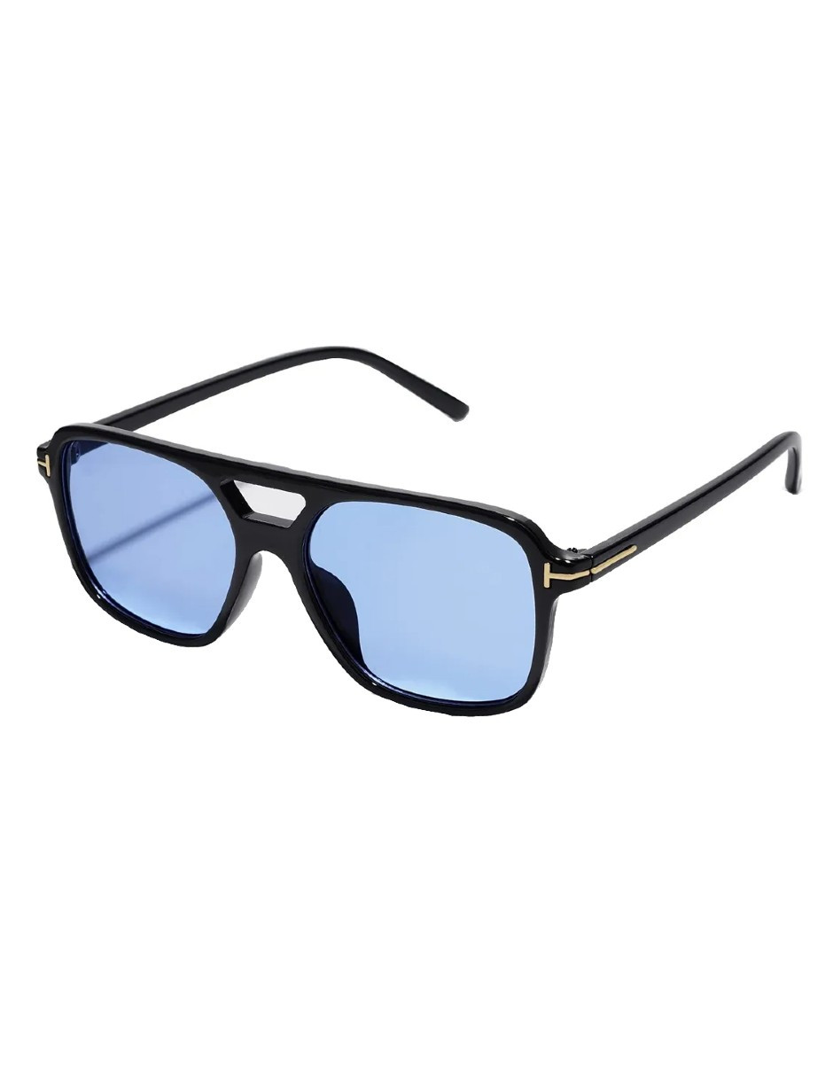 Foto 1 | Gafas De Sol Vintage Rectangulares Azul