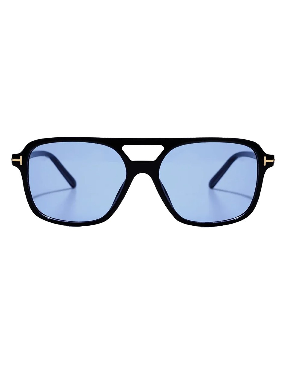Foto 3 pulgar | Gafas De Sol Vintage Rectangulares Azul