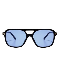 Foto 2 | Gafas De Sol Vintage Rectangulares Azul