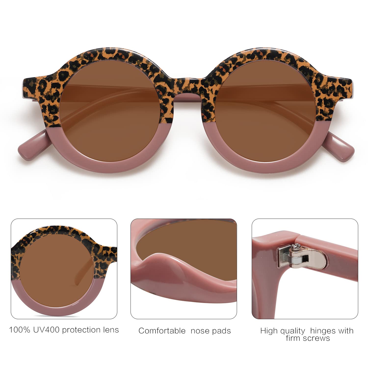 Foto 3 pulgar | Gafas De Sol Sojos Cute Round Polarized Uv400 Para Niños Sk5606 - Venta Internacional.