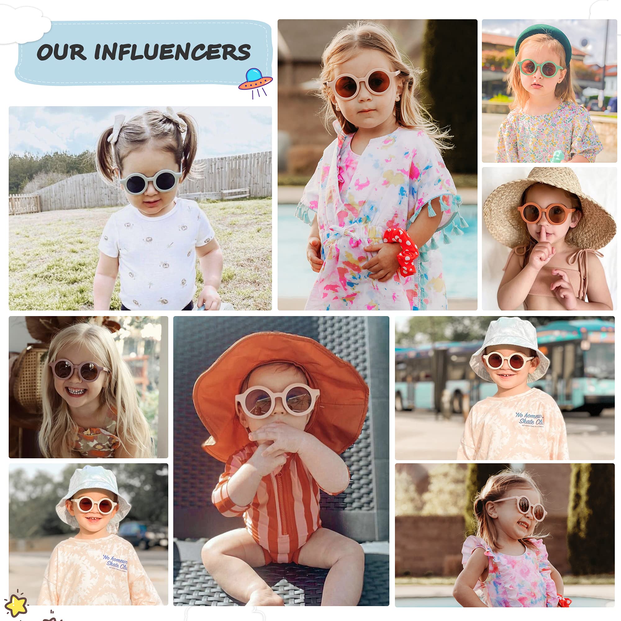 Foto 5 pulgar | Gafas De Sol Sojos Cute Round Polarized Uv400 Para Niños Sk5606 - Venta Internacional.