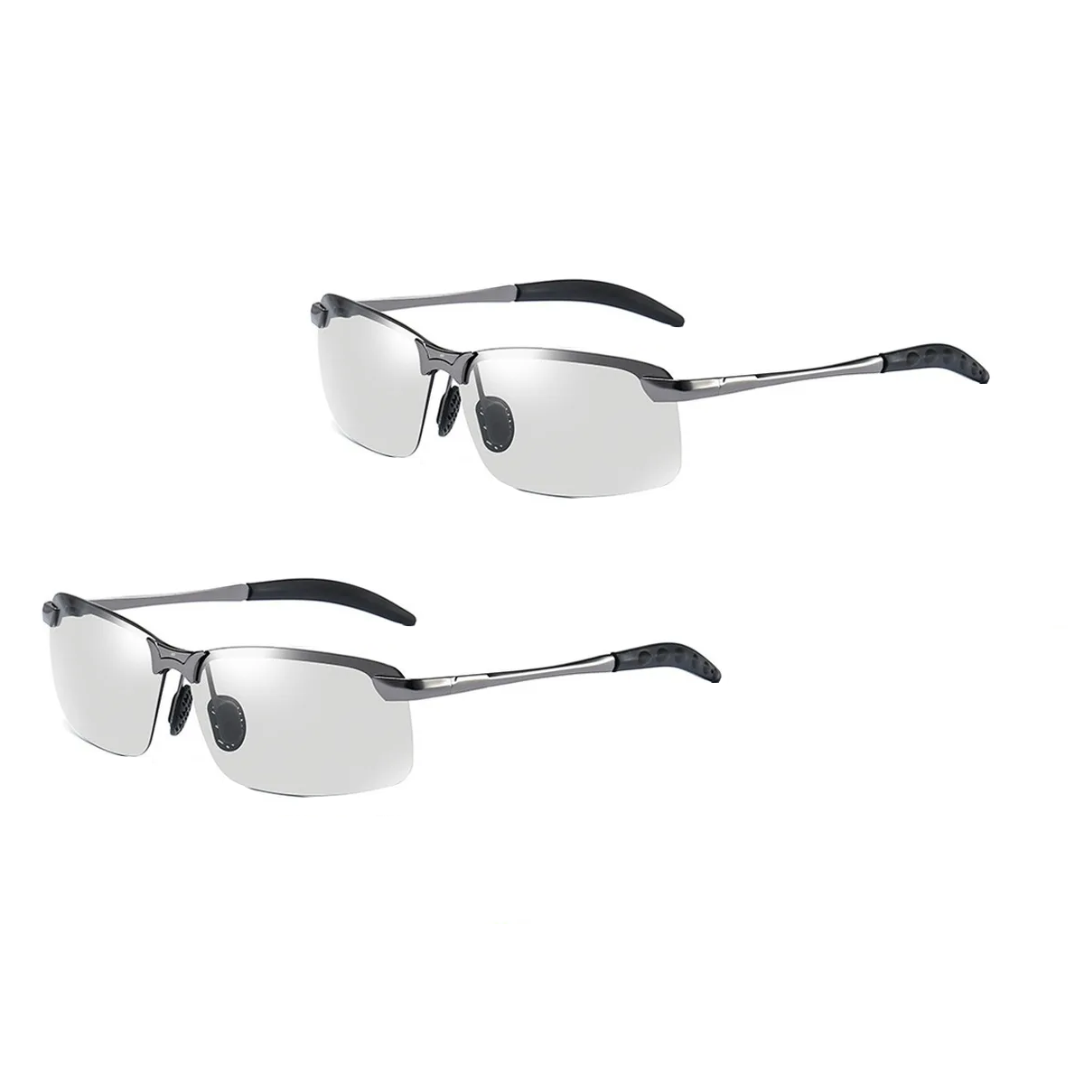 Foto 2 pulgar | 2 Pcs Gafas De Sol Fotocromáticas Polarizadas Eo Safe Imports Esi-19710 Negro