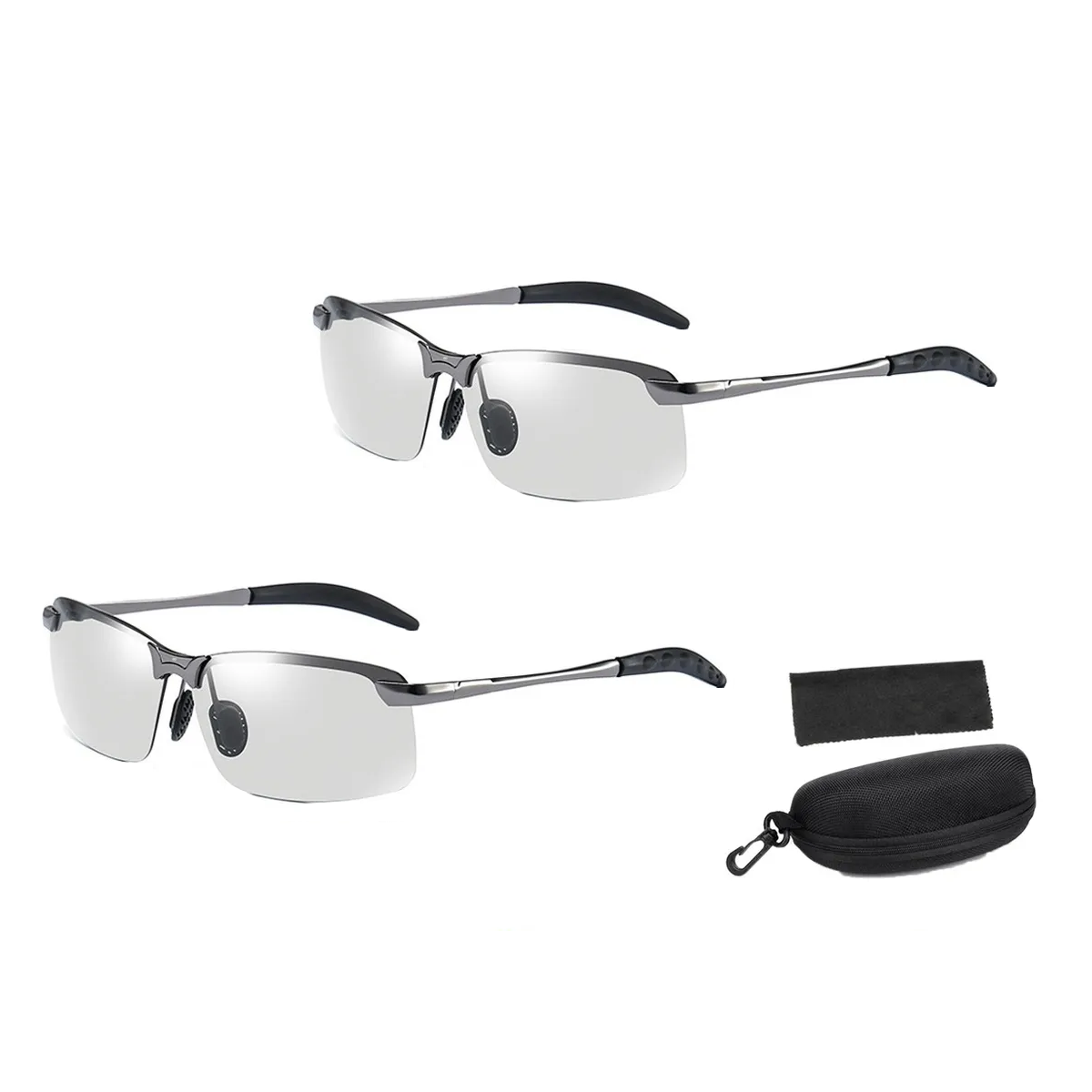Foto 3 pulgar | 2 Pcs Gafas De Sol Fotocromáticas Polarizadas Eo Safe Imports Esi-19710 Negro