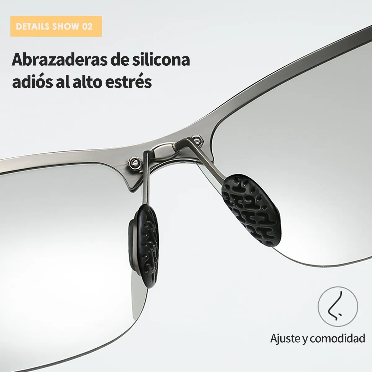 Foto 4 pulgar | 2 Pcs Gafas De Sol Fotocromáticas Polarizadas Eo Safe Imports Esi-19710 Negro