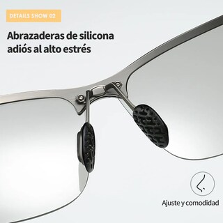 Foto 3 | 2 Pcs Gafas De Sol Fotocromáticas Polarizadas Eo Safe Imports Esi-19710 Negro