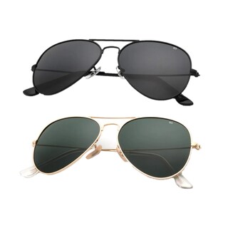 Foto 1 | Lentes De Sol Con Montura Metálica Unisex 2pcs Eo Safe Imports Esi-19743 Multicolor
