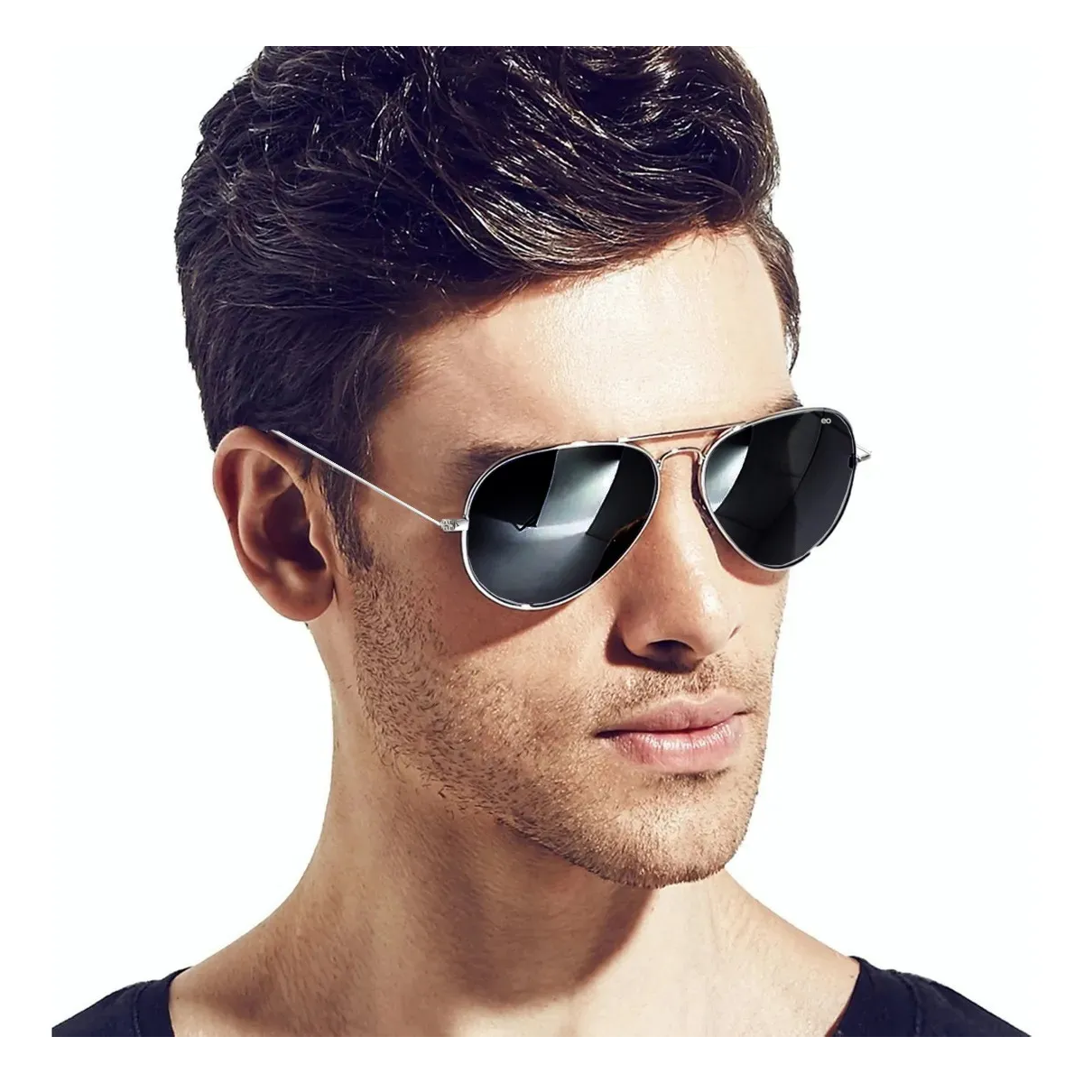 Foto 3 pulgar | Lentes De Sol Con Montura Metálica Unisex 2pcs Eo Safe Imports Esi-19743 Multicolor