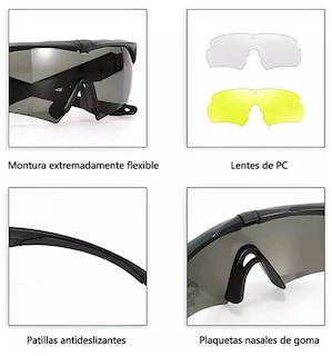 Foto 3 | Lentes Xtellar Tácticos Militares Premium Con Mica Protectora Y Accesorios