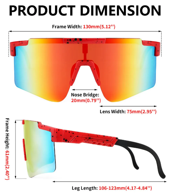 Foto 4 pulgar | Xtellar Gafas De Sol Deportivas Ajustables Con Lente Roja Para Ciclismo Y Actividades Al Aire Libre