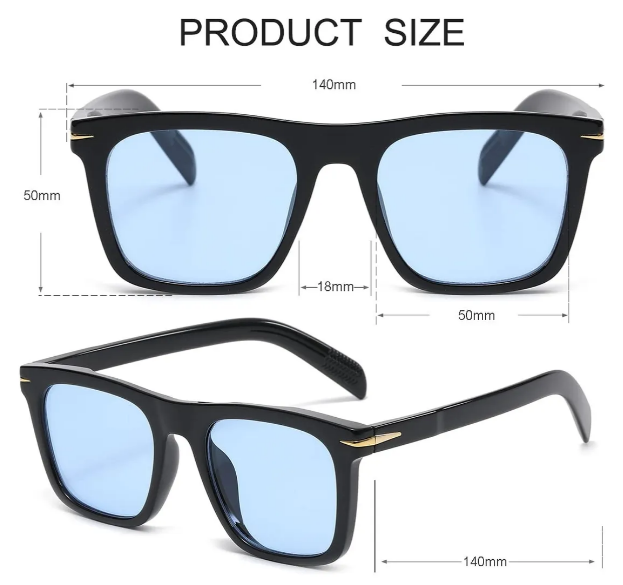 Foto 3 pulgar | Xtellar Lentes De Sol Con Protección Uv400 - Elegancia Unisex Al Estilo Cuadrado Chic
