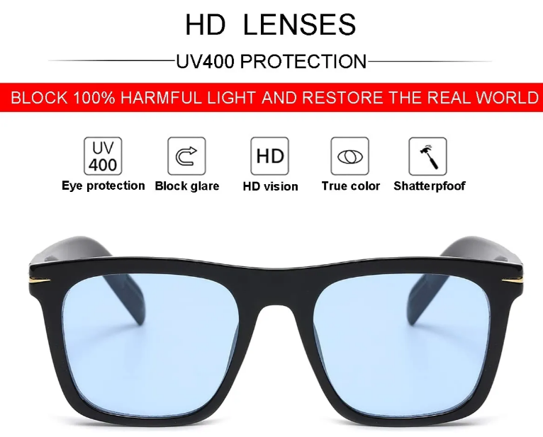 Foto 4 pulgar | Xtellar Lentes De Sol Con Protección Uv400 - Elegancia Unisex Al Estilo Cuadrado Chic