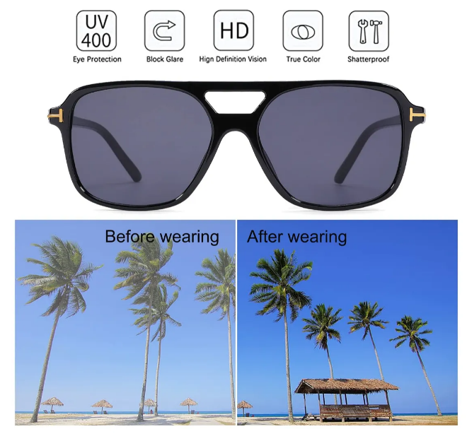 Foto 5 pulgar | Xtellar Gafas De Sol Estilo Vintage Retro Con Diseño Único Y Exclusivo