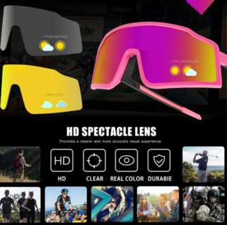 Foto 3 | Gafas Xtellar Polarizadas Uv400 Multi-lentes Para Ciclismo Y Actividades Al Aire Libre
