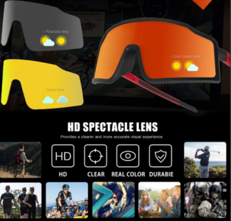 Foto 3 | Gafas Xtellar Polarizadas Uv400 Multi-lentes Para Ciclismo Y Actividades Al Aire Libre Negro-rosa