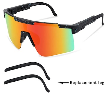Foto 4 | Xtellar Gafas De Sol Deportivas Premium Para Ciclismo: Ajustables, Versátiles Y Ultraligeras Con Lentes Red-mirror