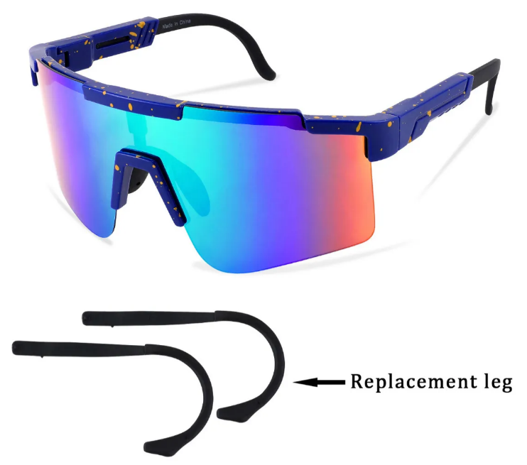 Foto 5 pulgar | Xtellar Gafas De Sol Deportivas Con Ajuste Perfecto Y Lente Green-mirror Para Ciclismo Y Actividades Al Aire Libre