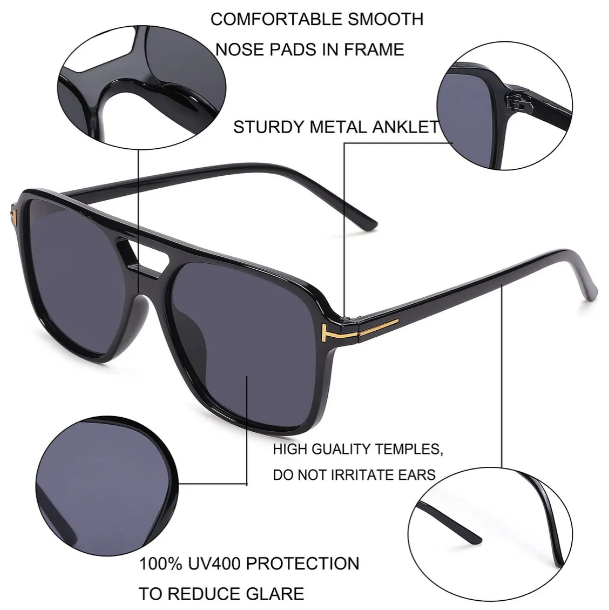 Foto 4 pulgar | Xtellar Gafas De Sol Estilo Vintage Retro Con Diseño Único Y Exclusivo