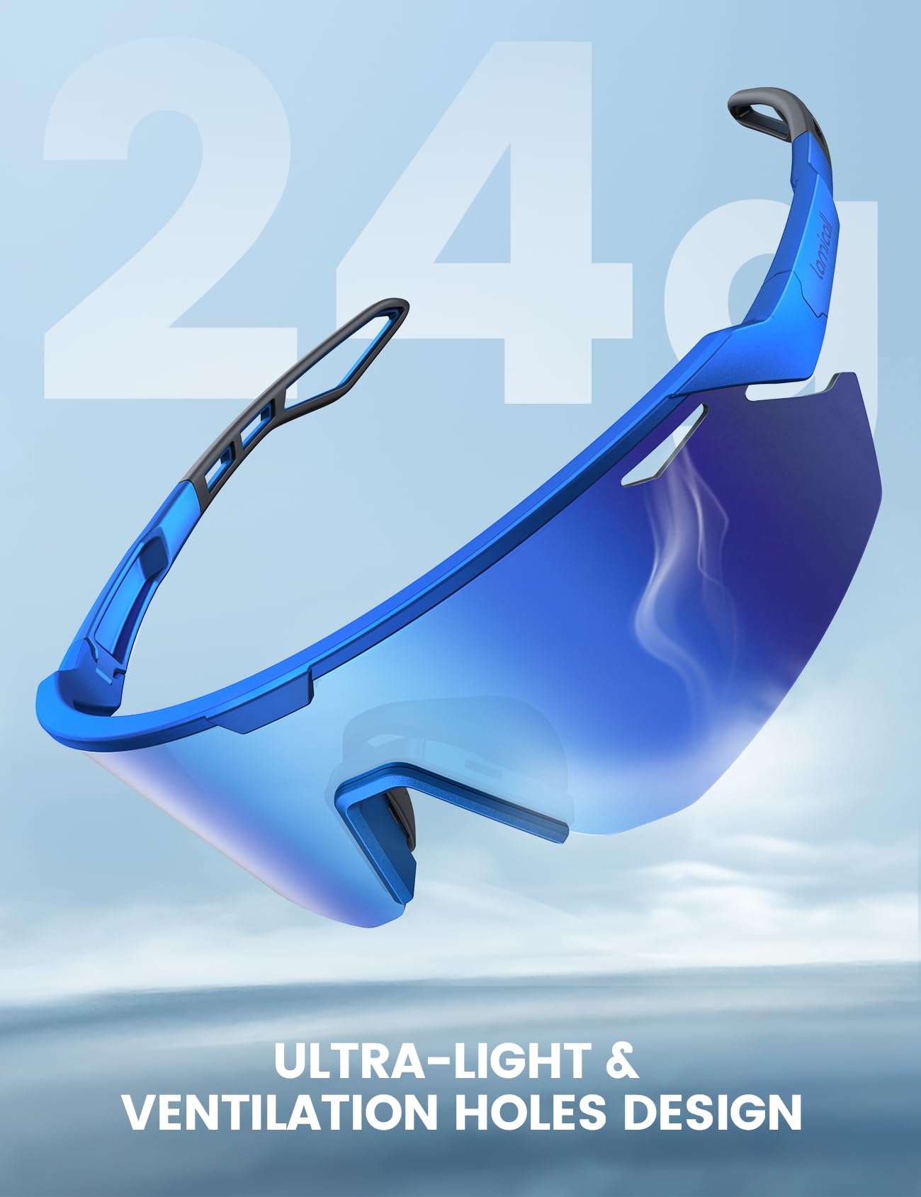 Foto 4 pulgar | Gafas De Sol Lamicall Polarized Sports Uv400 Para Hombre Y Mujer  Color Azul - Venta Internacional.