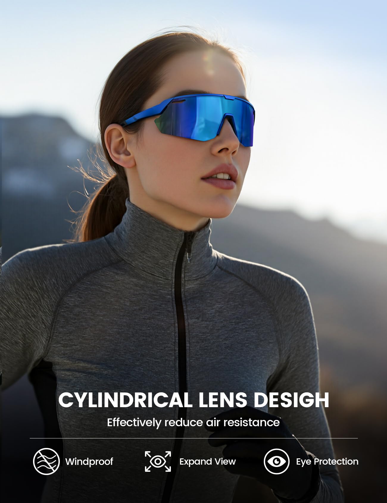 Foto 5 pulgar | Gafas De Sol Lamicall Polarized Sports Uv400 Para Hombre Y Mujer  Color Azul - Venta Internacional.