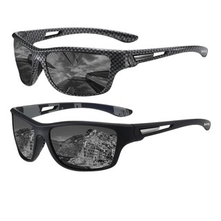 Foto 1 | Lentes De Sol Belug Polarizados Hombres Protección Uv400 2 Piezas Negro Cxamuflaje