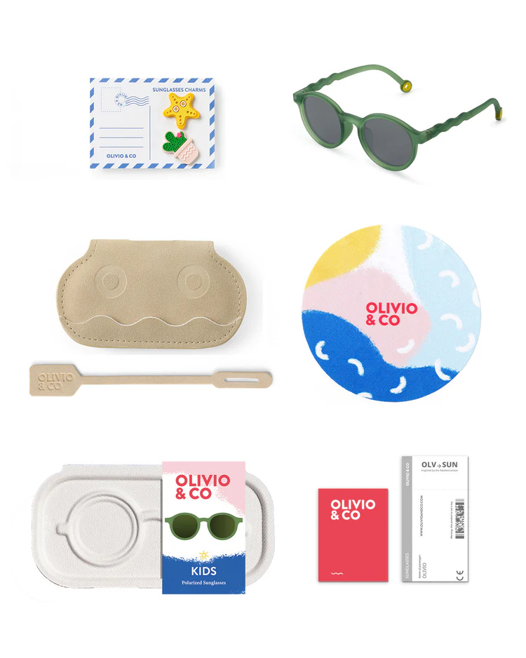 Foto 6 pulgar | Lentes Olivio & Co. Oval Olive Green Junior
