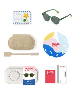 Foto 5 | Lentes Olivio & Co. Oval Olive Green Junior