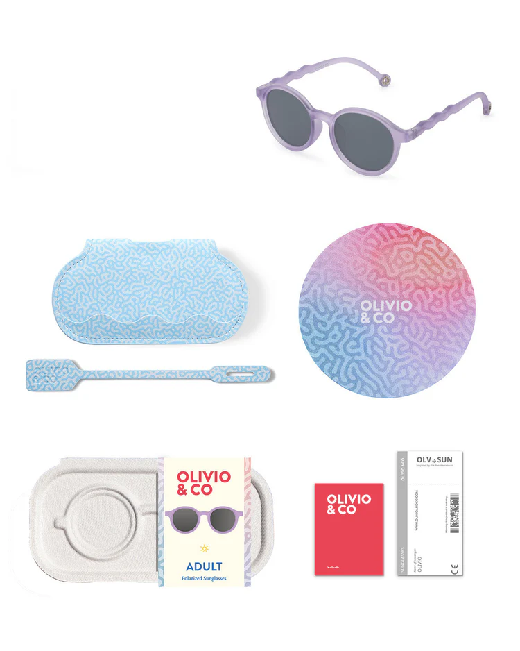 Foto 6 pulgar | Lentes Olivio & Co. Oval Purple Coral Adulto
