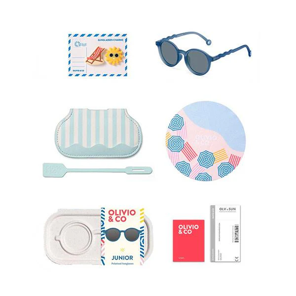 Foto 6 pulgar | Lentes Olivio & Co. Oval Navy Blue Junior 12