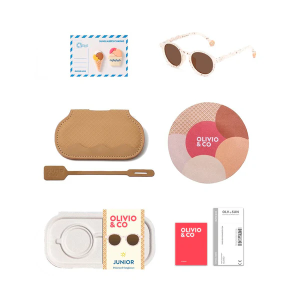 Foto 4 pulgar | Lentes Olivio & Co. Oval Vanilla Brownie Junior