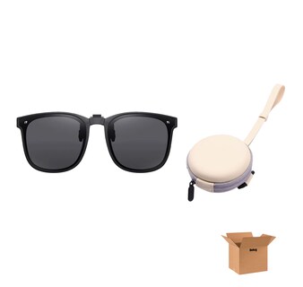 Foto 1 | Clip De Gafas De Sol Belug Plegable Portátil Para Gafas De Miopía Negro