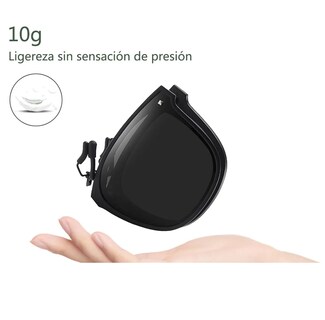 Foto 3 | Clip De Gafas De Sol Belug Plegable Portátil Para Gafas De Miopía Negro