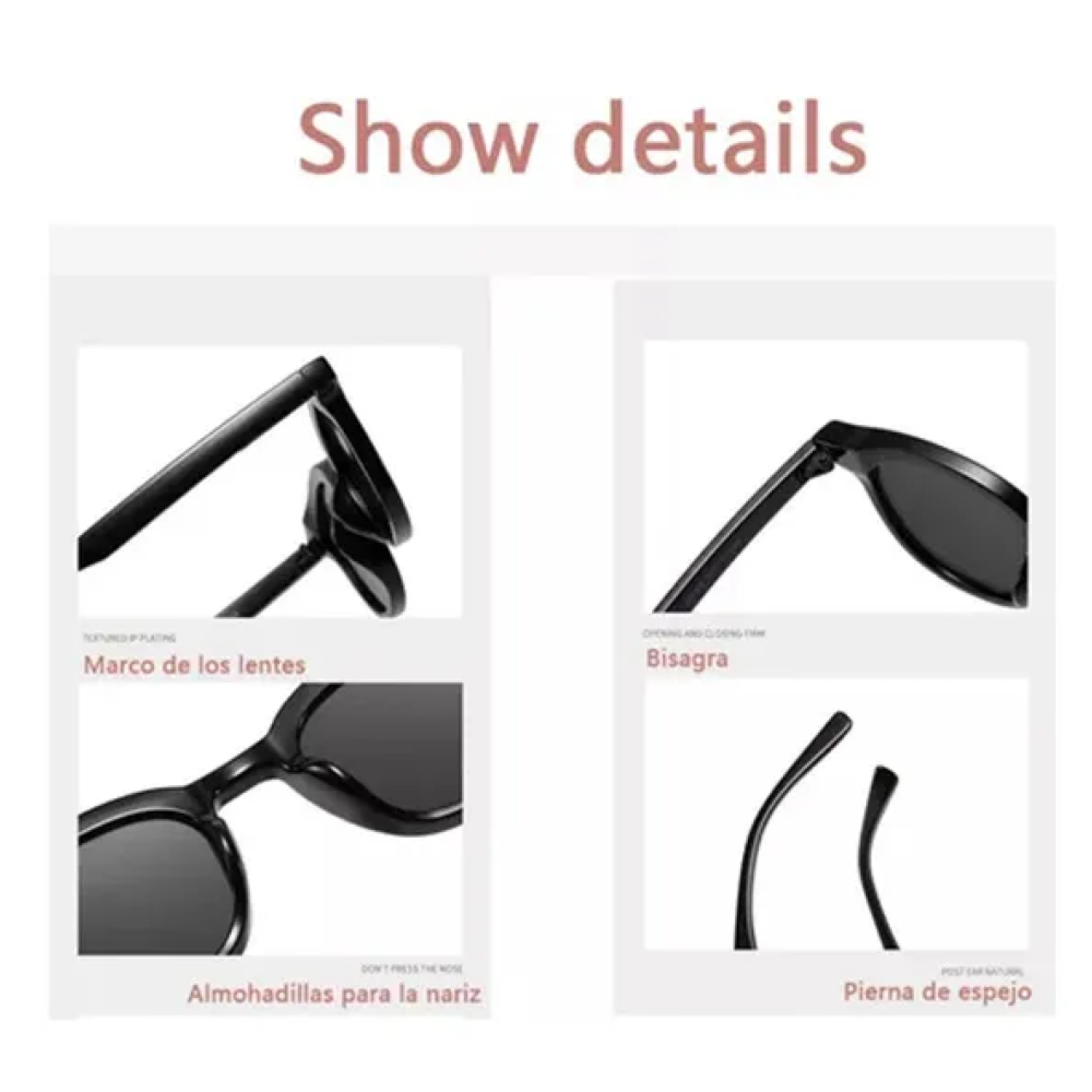 Foto 4 pulgar | 5pcs Gafas De Sol De Con Protección Uv400 Vintage Belug  Multicolor