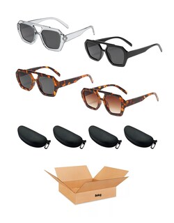 Foto 1 | Lentes de Sol Unisex 4 Piezas