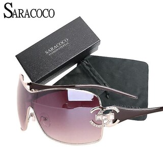 Foto 1 | Gafas De Sol Huoguo De Metal Sin Montura Con Tachuelas De Diamante Para Mujer - Venta Internacional.
