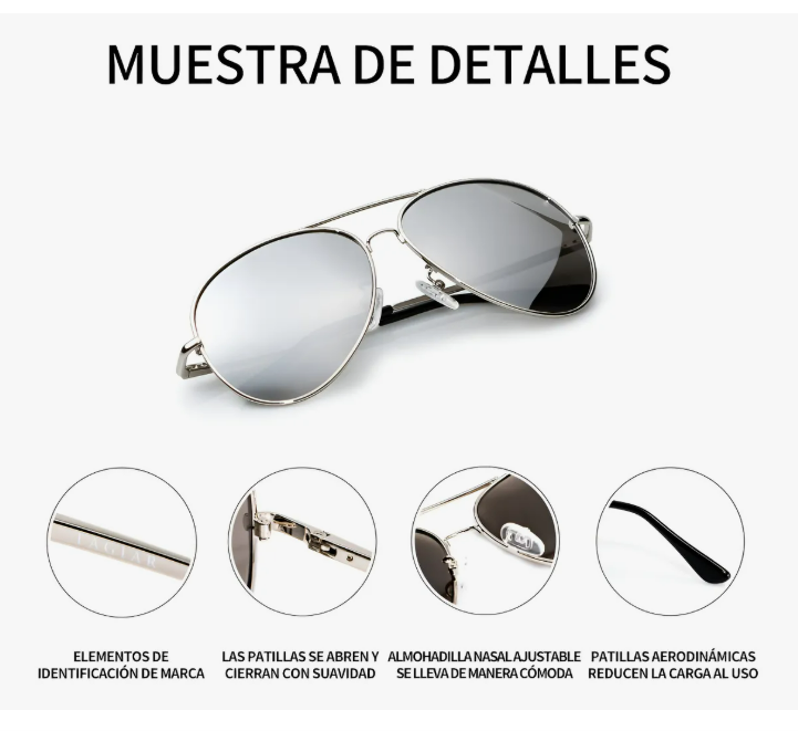 Foto 4 | Lentes De Sol Polarizados Tagiar Hombre Y Mujer Uv400