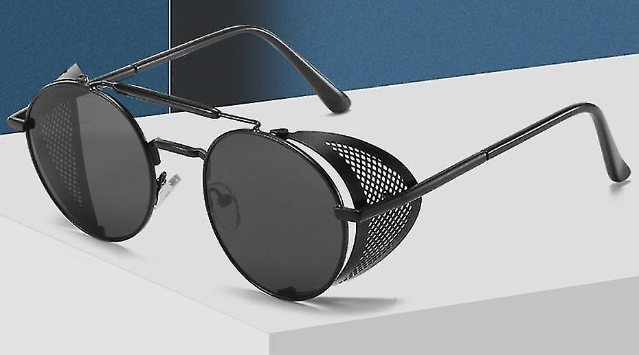 Foto 3 pulgar | Gafas De Sol Huoguo Round European American Punk Steam Style - Venta Internacional.