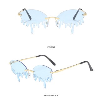 Foto 2 | Gafas De Sol Huoguo Retro De Forma Irregular Vintage Uv400 Unisex - Venta Internacional.