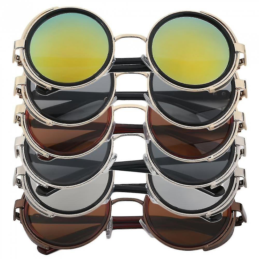 Foto 5 pulgar | Guantes Ecuestres  Gafas De Sol Steampunk  Redondas  Vintage - Venta Internacional.
