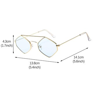 Foto 3 | Gafas De Sol Huoguo Vintage Retro Con Forma De Rombo Unisex - Venta Internacional.