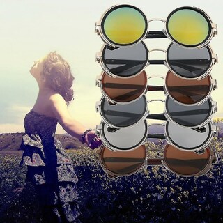 Foto 3 | Guantes Ecuestres Gafas De Sol Steampunk Redondas Vintage - Venta Internacional.