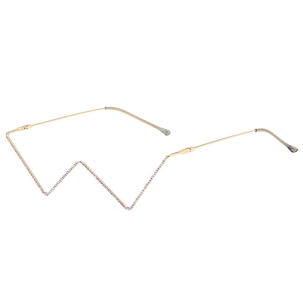 Foto 2 pulgar | Gafas Huoguo  Retro  De Forma Irregular  Vintage  Unisex  De Metal - Venta Internacional.