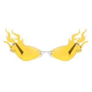 Foto 2 | Gafas De Sol Huoguo Fashion Irregular Cat Eye Uv400 Para Hombre Y Mujer - Venta Internacional.