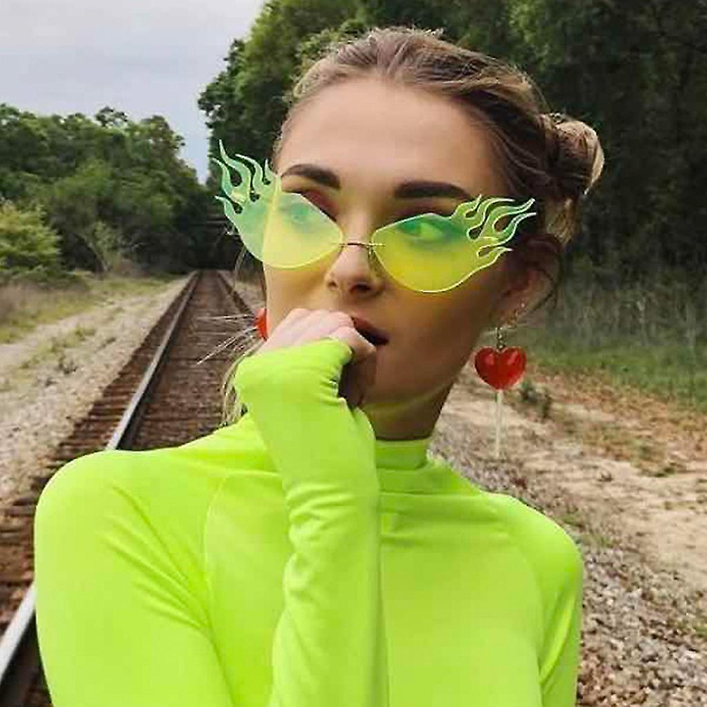 Foto 4 pulgar | Gafas De Sol Huoguo Fashion Irregular Cat Eye Uv400 Para Hombre Y Mujer - Venta Internacional.