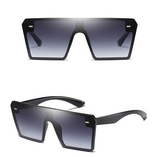 Foto 2 | Gafas De Sol Huoguo Cuadradas De Gran Tamaño Estilo Retro Vintage Uv400 - Venta Internacional.