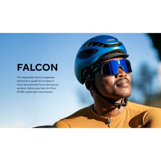 Foto 3 | Lentes De Sol Falcon Con Transición De Opacidad En 0.1 Segundos Energía Solar Resistentes Al Agua Color Azul