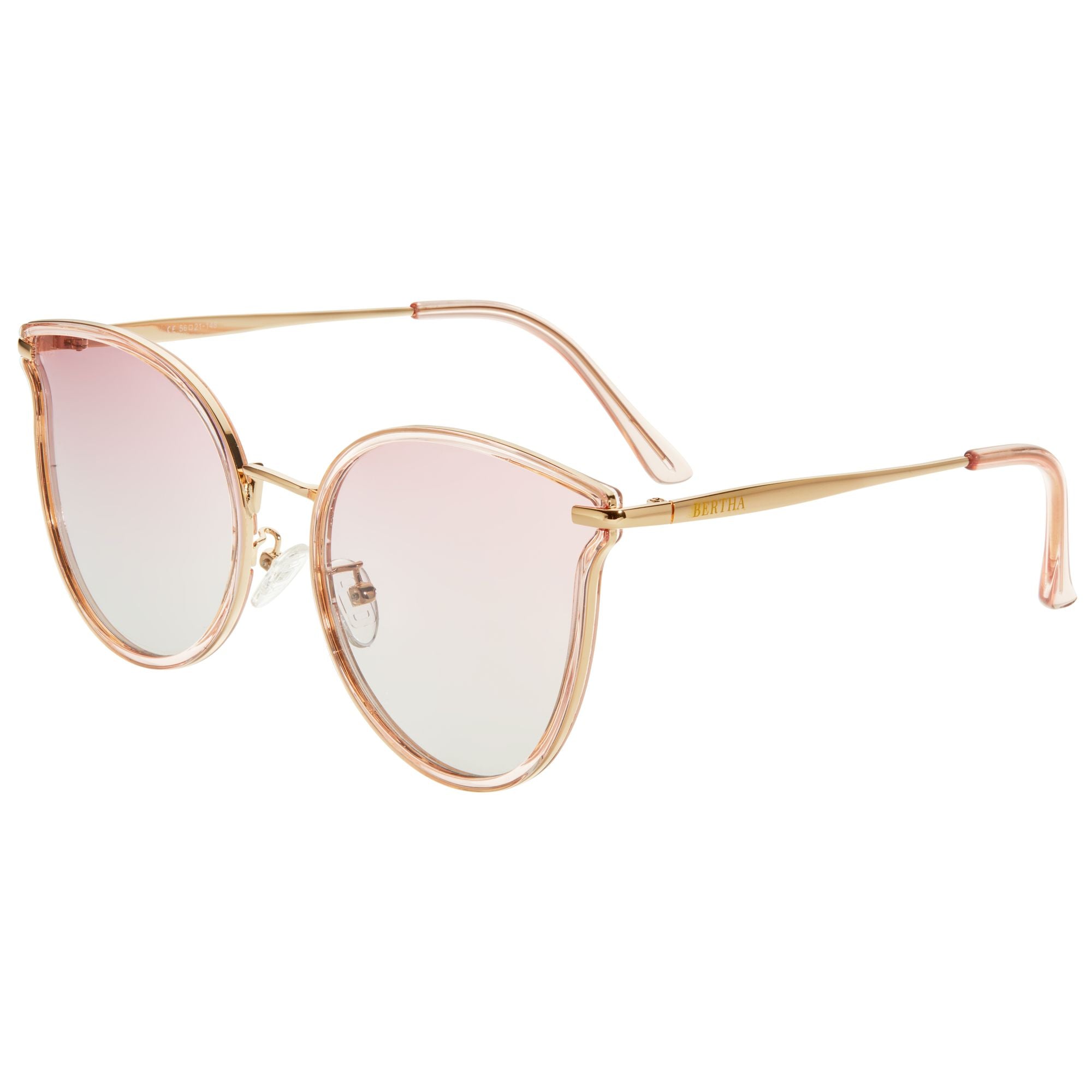 Foto 8 pulgar | Gafas De Sol Bertha Moon Polarizadas Dorado/negro - Venta Internacional.